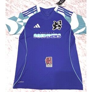 Adidas MLS Seattle sounders FC 2025 archive third orca jersey Women Small JI7325